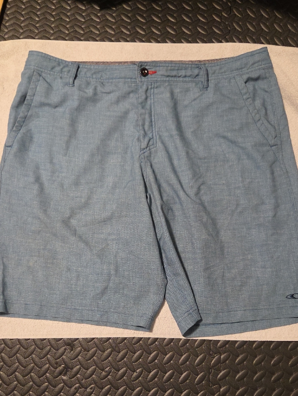 O'Neill Men's Light Blue Flat Front Casual Shorts